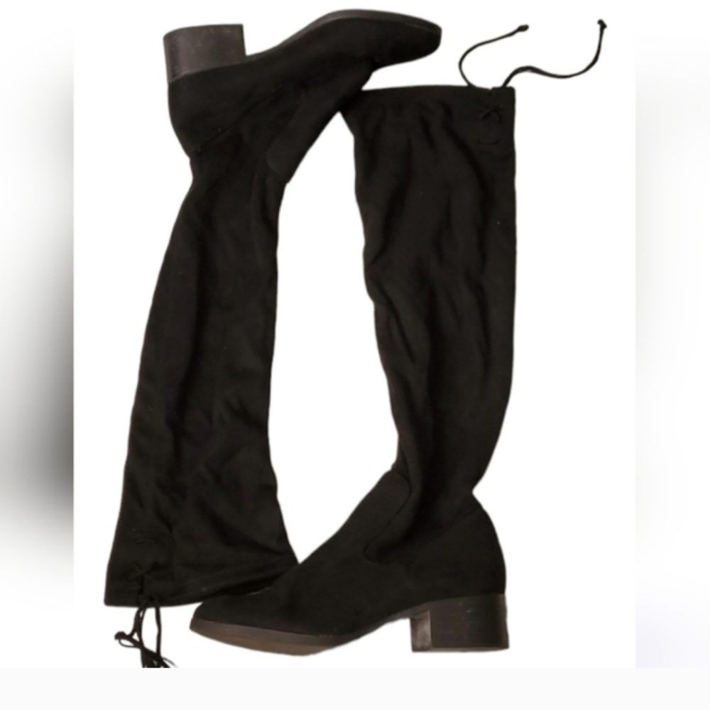 Zara woman's black knee high suade boots size 10 - Picture 15 of 15